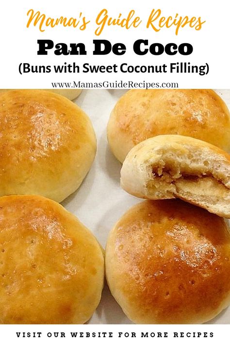 Pan de Coco Pandecoco Recipe, Pinoy Bread, Ube Cupcake Recipe, Filipino Bread Recipe, Buchi Recipe, Siopao Recipe, Asian Bread, Bibingka Recipe, Filipino Bread