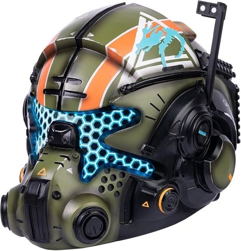 Amazon.com: Karc Deluxe Resin Mask Advanced J Cooper Helmet for Men Halloween Cosplay Collectors Edition : Clothing, Shoes & Jewelry Jack Cooper, Diver Costume, Led Light Costume, Titanfall Game, Combat Helmet, Titanfall 2, Cosplay Helmet, Helmet Head, Halloween Costume Mask