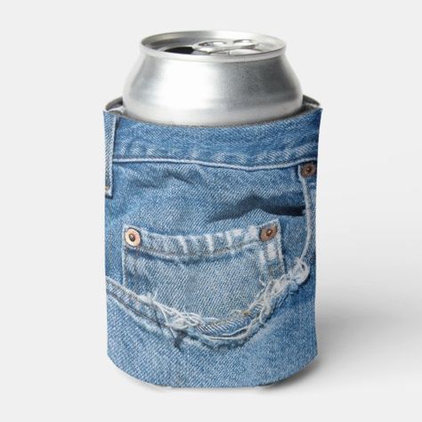 Upcycled Denim Diy, Old Jeans Recycle, Blue Jean Purses, Beer Sleeve, Denim Scraps, Denim Rug, Clothing Upcycle, Denim Crafts Diy, Blue Jeans Crafts