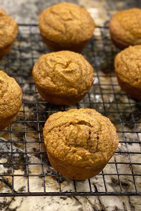 Spelt Flour Pumpkin Muffins, Pumpkin Spelt Muffins, Spelt Muffins, Best Pumpkin Muffins, Vegan Pumpkin Muffins, Moist Muffins, Easy Breakfast Recipe, Pumpkin Spice Syrup, Almond Flour Recipes