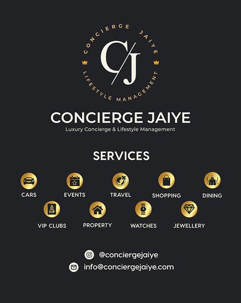 LIFESTYLE MANAGEMENT on Behance Luxury Concierge, Event Planning Branding, Luxury Concierge Services, Business Poster, Concierge Service, Household Management, Travel Brand, Luxury Services, Hotel Branding