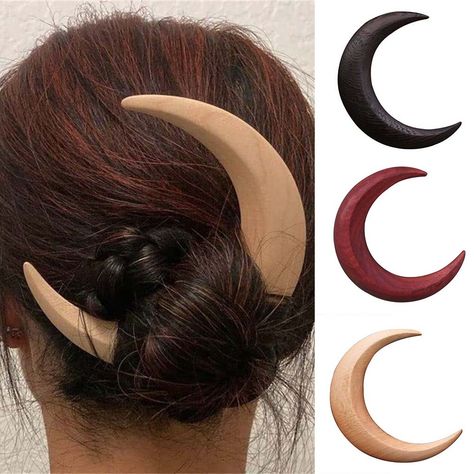 Crescent Moon Hair Accessory | Long Hair Accessories Women | Fashion Hair Accessories - Hair Jewelry - Aliexpress Moon Hair Fork, Moon Hair, Hair Fork, Hair Jewelry Wedding, Hair Clips Girls, Headband Styles, Long Hair Women, Fashion Hair Accessories, Hair Sticks