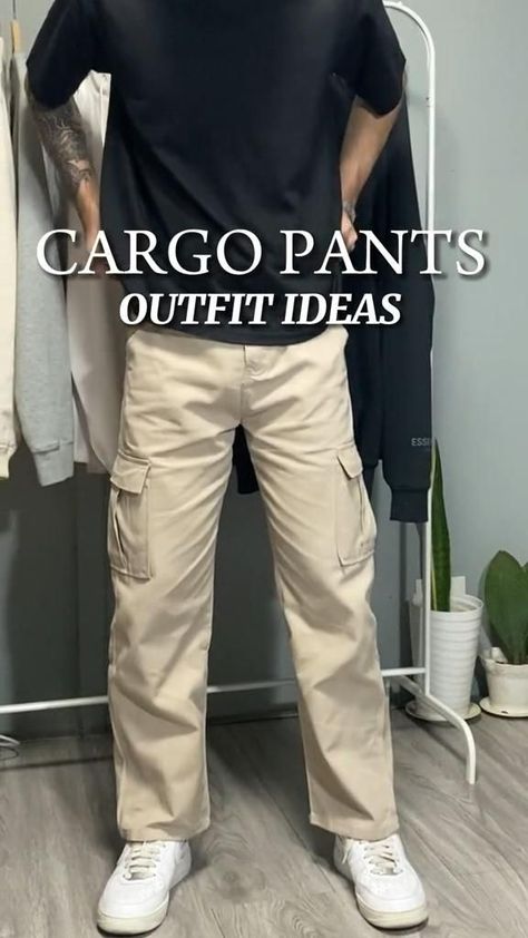 outfit ideas Men Cargo Pants Outfit, Cargo Outfit Men, Cargo Pants Outfit Ideas, Stylish Cargo Pants, Cargo Pants Outfit Men, Celana Kargo, Women's Cargo Pants, Guys Fashion Casual, Pants Outfit Ideas