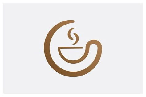 Coffee Logo Ideas Creative, Cafe Logo Aesthetic, Coffee Brand Logo Ideas, Coffe Logos Ideas, Minimal Coffee Logo, Cafe Shop Logo, Minimalist Coffee Logo, Coffee Logo Design Ideas, Logo Coffee Design