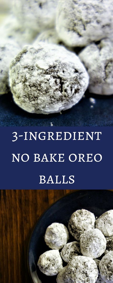 3 Ingredient No Bake Oreo Balls: Simple Easy Desserts via @Went Here 8 This Goo Balls Recipe, Limited Ingredient Desserts, Simple Easy Desserts, Laceys Cookies Recipe, No Bake Oreo Balls, Truffles Oreo, Oreo Ball, Easy Desert, Oreo Balls Recipe