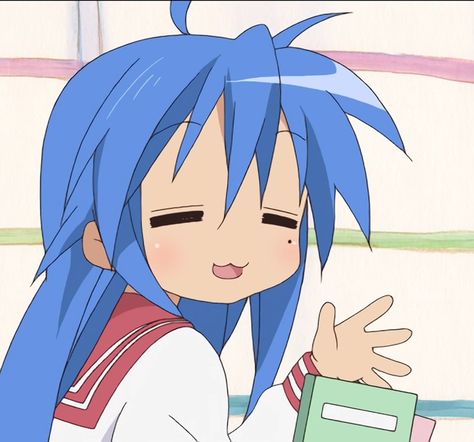 Konata Pfp, Konata Izumi, Lucky Star, An Anime, Anime, Blue