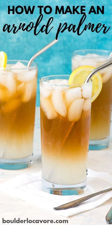 This summer classic is easy to make and refreshing to drink. It takes the sting out of any hot day! #easyrecipe #drink Arnold Palmer Drink Recipe, Arnold Palmer Drink, Batch Cocktail Recipe, Unsweetened Iced Tea, John Daly, Lemon Cocktail, Lemon Vodka, Citrus Cocktails, Batch Cocktails