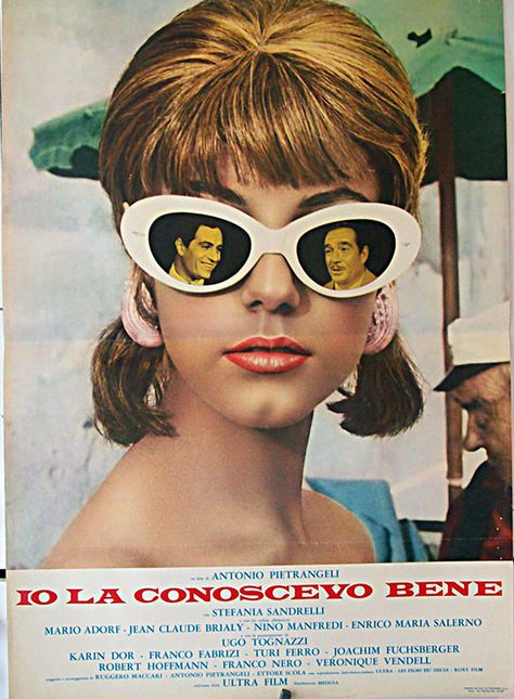 I Knew Her Well (Italian: Io la conoscevo bene) 1965 Italian comedy-drama film directed by Antonio Pietrangeli and starring Stefania Sandrelli Italian Pop Art, 1970s Movie Posters, Italian Movies, 1960s Movie Posters, 1970s Movies, Italian Poster, Vintage Italian Posters, Italian Movie Posters, Art Movies