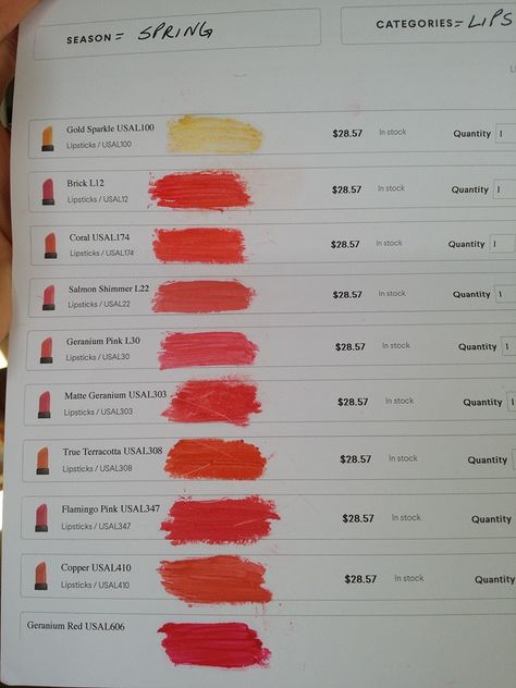 House Of Colour Spring Lipstick, House Of Colour Spring Makeup, Bright Spring Lipstick, House Of Colour Spring, Warm Spring Makeup, Clear Spring Palette, Hoc Spring, Season Palette, 2024 Health