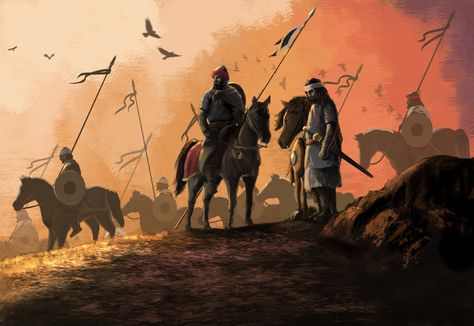 Rashidun Caliphate, Byzantine Army, Abbasid Caliphate, Historical Warriors, Arabian Art, Horse Wallpaper, Byzantine Empire, History Painting, Islamic Artwork