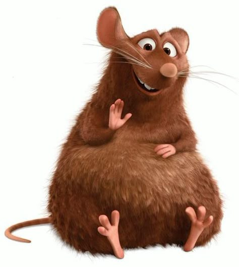 *EMILE (Remy's brother) ~ Ratatouille, 2007 Ratatouille Characters, Remy The Rat, Ratatouille Disney, Rat Dog, Dreamworks Art, Simpsons Characters, Color Script, Toy Story 3, Cute Rats