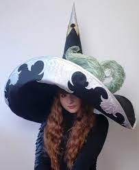 Giant Witch Hat, Bambi Lashes, Lashes Design, Comic Book Layout, Fantasy Witch, Halloween Parade, Sea Witch, Big Hat, Detail Art