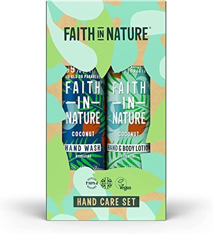 Faith In Nature Natural Coconut Hand Care Gift Set, Vegan & Cruelty Free, No SLS or Parabens, 2 x 400ml : Amazon.co.uk: Beauty Natural Hydration, Sls Free Products, Hand Body, Hand Body Lotion, Essential Oil Fragrance, Fresh Fragrances, Hand Care, Natural Gifts, Natural Fragrances