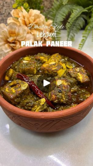 53K views · 2.3K reactions | Lehsuni Palak Paneer  📌save for later  Lasooni Palak paneer in onion-tomato based gravy is a scrumptious and easy paneer recipe that fits great for the everyday menu. This curry is made with loads of garlic and is full of Iron, Fiber, and Protein.  If you are on a lookout for a  different palak paneer recipe then you will love this recipe.  Ingredients  200 gms Paneer  1 cup blanched palak puree 1 tbsp Ghee 1 tsp Jeera DalChini  Ilaichi Ginger  Garlic Green chilli  2 chopped Onion 1/2 tsp haldi  1 tsp Dhania  1 tsp degi mirch  2 tomatoes puree Salt to taste  1 tsp Kasoori methi 1/2 tsp garam Masala 2 tbsp Fresh cream  1 tsp Ghee Chopped Garlic  Red chilli  Kashmiri chilli powder  NO REPOST  Visit my YouTube channel for detailed recipe LINK IN BIO  #palakpaneer Easy Palak Paneer Recipe, Paneer Easy Recipes, Kofta Recipe Vegetarian, Kasoori Methi, Easy Paneer Recipes, Palak Paneer Recipe, Paneer Curry Recipes, Kashmiri Chilli, Kofta Recipe