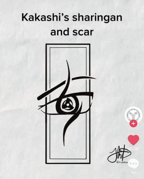 Kakashi Symbol, Kakashi Eye Tattoo, Kakashi Sharingan Tattoo, Kakashi Hatake Tattoo Ideas, Kakashi Tattoo Design, Kakashi Tattoo Ideas, Kakashi Hatake Tattoo, Kakashi Mangekyou Sharingan, Anbu Tattoo