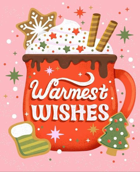 Holiday Ads, Build A Portfolio, Warmest Wishes, Design Card, Sweet Christmas, Christmas Store, Christmas Lettering, Christmas Illustration, Candy Canes