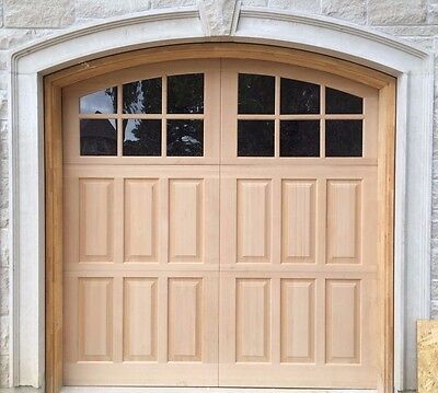 Oak Garage Doors, Corner Townhouse, Fancy Garage, Wood Home Design, Carriage Garage Doors, Wood Garage, Old Greenwich, Overhead Garage Door, Wood Garage Doors