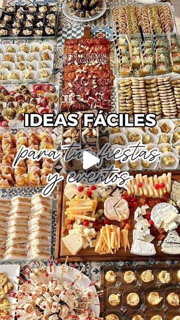 Mercedes Pardo on Instagram: "Ideas Fáciles de Cóctel para hacer tu propio catering en tus fiestas y eventos (parte 2☺️)  • Pastelitos de puerro y brie: relleno: doramos cebolla y puerro, añadimos nata y reducimos. Para la base, ponemos masa filo en moldes pequeños, añadimos el relleno y queso brie y horneamos.  • ⁠Rollitos salmón y queso: aplastamos pan de molde con un rodillo (uniendo dos rebanadas), untamos queso crema y salmón y enrollamos, los prensamos con film y a la nevera, antes de servir, lo cortamos en rodajas y pinchamos en media lombarda.  • ⁠Sándwiches: hacemos una masa con atún, mayonesa y pimiento piquillo muy picado, rellenamos y cortamos en 4.  • Tabla de quesos: tenéis un reel con toda la explicación en mi perfil.  • ⁠Tortilla de patata: casera o comprada, la cortas en c Canape Ideas, Mini Croissant Sandwiches, Canapes Ideas, Catering Ideas, Ideas Para Catering, Canapes Faciles, Croissant Sandwich, Mini Croissants, Mini Sandwiches