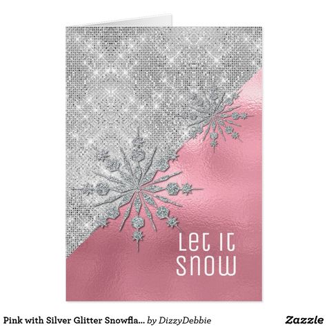 Pink Christmas Cards, Glitter Snowflakes, Christmas Scrapbook Pages, Holiday Cards Handmade, Hanukkah Cards, Snowflake Cards, Wedding Cards Handmade, Christmas Card Art, Stampin Up Christmas Cards