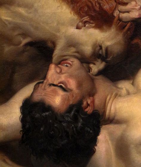 Dante And Virgil, Vampire Vibes, Man Painting, Art Baroque, William Adolphe, Dark Paintings, Baroque Painting, William Adolphe Bouguereau, Rennaissance Art