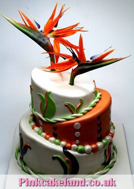 Bird of Paradise Wedding Cake in London Seserahan Lamaran, Tree Terrace, Cakes Logo, Bird Of Paradise Wedding, Welcome To London, Wedding Cake Art, Cake Land, Art Cakes, Paradise Wedding