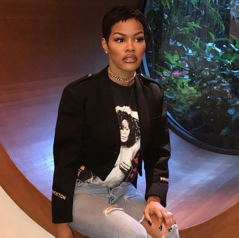 Teyana Taylor Black Women Hair, Teyana Taylor, Short Sassy Hair, Short Fringe, Pixie Styles, Sassy Hair, Hair Crush, Short Natural Hair Styles, Short Styles