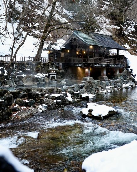 When Alex and I first traveled to Japan for our honeymoon in 2018, I was determined to find an open-air onsen (rotemburo), that allowed tattoos and mixed-gender bathing. On top of this, I wanted the onsen to be attached to a ryokan and in the middle of the mountains. When I stumbled upon Takaragawa Onsen, it checked all of those boxes. Have you been to an onsen before? If not, what questions do you have? #onsen #ryokan #japantravel hidden gems of Japan, travel blogger in Japan, tranquil r... Takaragawa Onsen, Onsen Ryokan, Onsen Japan, What Questions, What If Questions, Hidden Gems, Open Air, Japan Travel, The Mountain