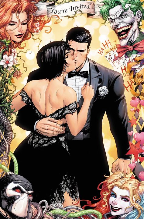 Bruce Wayne & Selina Kyle wedding by Tyler Kirkham Tyler Kirkham, Batman Painting, Comic Book Wedding, Catwoman Cosplay, Batman Poster, Univers Dc, Batman And Catwoman, Selina Kyle, Im Batman