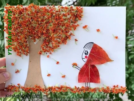 PaperTree Leaf Tutorial for Kids: A Fun and Easy Craft Ideas Craft Ideas For Fall, Leaf Craft Ideas, Artwork Tutorial, Art Craft Ideas, Leaf Craft, Autumn Leaves Craft, Craft To Make, Fall Artwork, Autumn Leaves Art