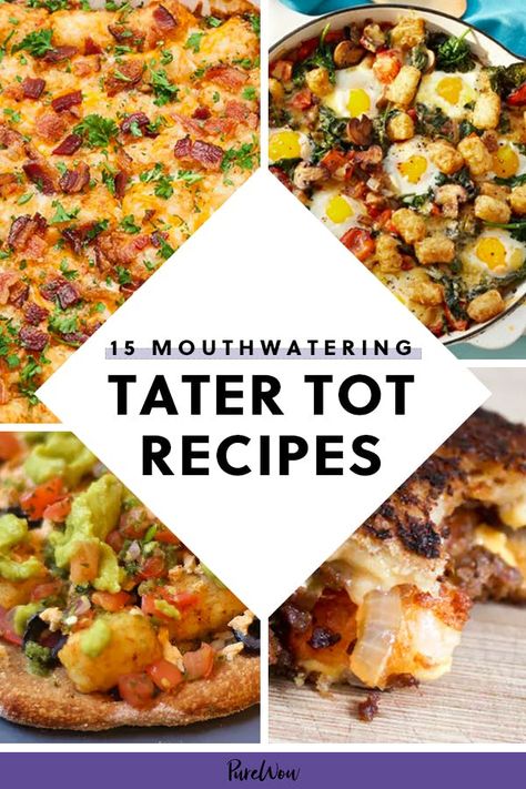 15 Tater Tot Recipes You're Gonna Want to Make Immediately Tator Tot Recipe, Tater Tot Appetizers, Tater Tot Waffle, Tot Recipes, Tater Tot Nachos, Loaded Tater Tots, Lime Salad, Breakfast Nachos, Tater Tot Recipes