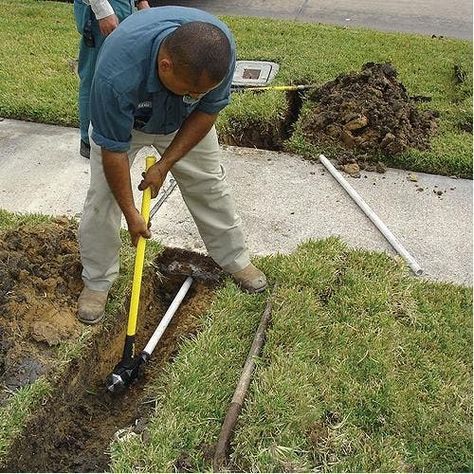 Sidewalk Sleever Sprinkler System Installation, Yard Drain, Barrel Sink, Landscape Drainage, Backyard Drainage, Yard Drainage, Alpine House, Underground Sprinkler, Aerate Lawn