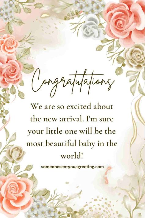 If you're not sure what to write in a baby shower book these examples messages and wishes will help you find the perfect words | #babyshower #baby #newbaby Congratulations Baby Shower Wishes, Baby Shower Cards What To Write In, Baby Shower Wishes Messages, New Baby Wishes Messages, Baby Shower Invitation Message, Baby Shower Card Message, Wishes For Baby Boy, Baby Boy Scrapbook Layouts