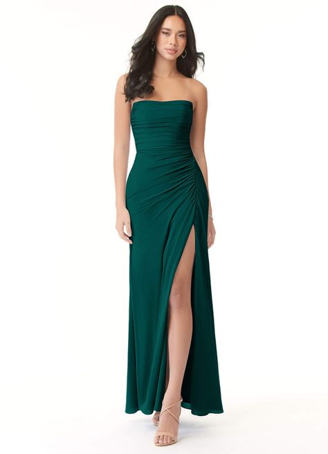 Azazie Darria Bridesmaid Dresses | Azazie Fit And Flare Bridesmaid Dress Long, Dark Teal Dress Bridesmaid, Simple Prom Dress Emerald Green, Forest Green And Navy Bridesmaid Dresses, Forest Green Bridesmaid Dresses Beach Wedding, Peacock Bridesmaid Dresses With Groomsmen, Juniper Bridesmaid Dress, Emerald Green Bridesmaid Dresses One Shoulder, Dark Green Bridesmaid Dresses One Shoulder