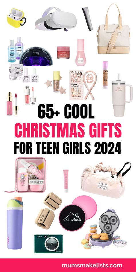 Curation of cool gift ideas for Teen girls for Christmas Best Gifts For Teen Girls 2024, Cool Gifts For Teens Christmas Ideas, Sporty Teen Girl Gifts, Santa Gifts For Teenagers, Christmas Gift For Teenage Girl, Teen Girl Gifts 2024, Teen Gift Basket Ideas, Gift Basket Ideas For Teens, Birthday List For Teenagers