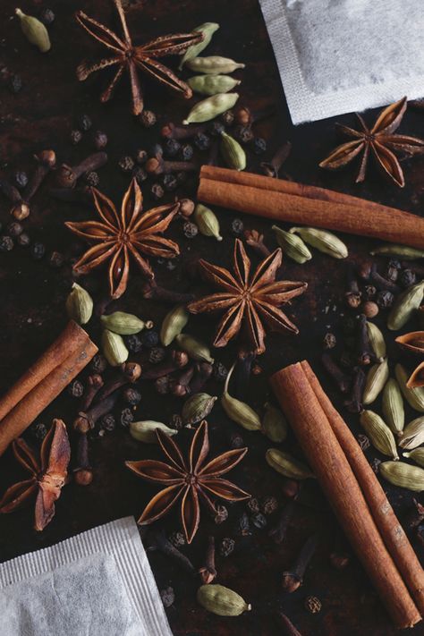 Chai Concentrate, Black Tea Bags, Masala Chai, Darjeeling, Spices And Herbs, Star Anise, Chai Tea, Fresh Ginger, Tea Recipes