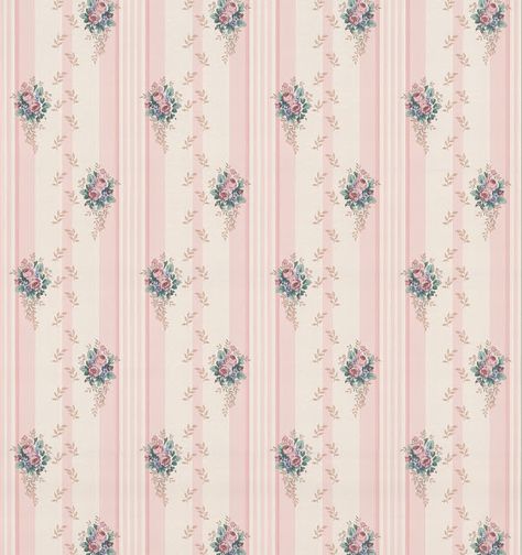 Mini Wallpaper, Miniature Wallpaper, Dollhouse Wallpaper, Doll House Wallpaper, Victorian Wallpaper, Vintage Flowers Wallpaper, Gorgeous Bedrooms, Spring Tulips, Vintage Labels