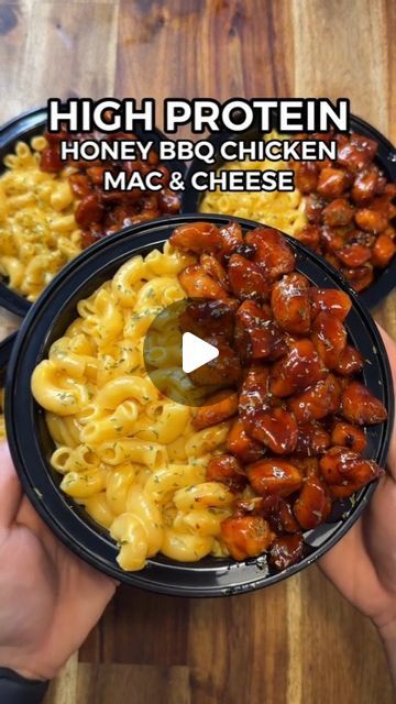 healthu4lyfe on Instagram: "FOLLOW US FOR MORE HEALTHY RECIPE 🫶   Indulge in this honey barbecue chicken mac and cheese, a high-protein meal perfect for your fitness goals and fat loss journey! 🍯🍗🧀 Watch the video to learn how to make it.   Shoutout to Aussie Fitness 🥰  We Do Not Own The Rights To This Music 🎶   #HealthU4Lyfe #HoneyBBQChicken #MacAndCheese #HighProteinMeals #FitnessFood #FatLossRecipes #HealthyComfortFood #MuscleBuilding #CleanEating #EasyRecipes #WholesomeMeals #MealPrep #QuickDinners #TastyEats #ProteinPacked #WeightLossJourney #FlavorfulMeals #HealthyLifestyle #GymFuel #CheesyGoodness #BalancedMeals #FoodInspiration" Bbq Chicken Mac And Cheese, Meal Prep Macros, Sugar Free Bbq Sauce, Chicken Mac And Cheese Recipe, Protein Low Calorie Meals, High Protein Low Calorie Meals, Easy Mac N Cheese, Chicken Mac And Cheese, Honey Bbq Chicken