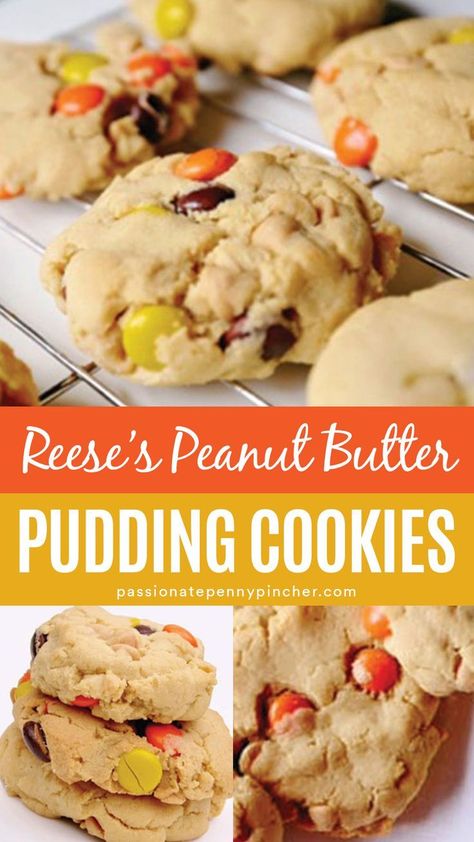 Peanut Butter Pudding Cookies, Peanut Butter Pudding, Pudding Cookies Recipes, Candy Flavors, Passionate Penny Pincher, Butter Candy, Butter Pudding, Best Cookies Ever, Pudding Cookies