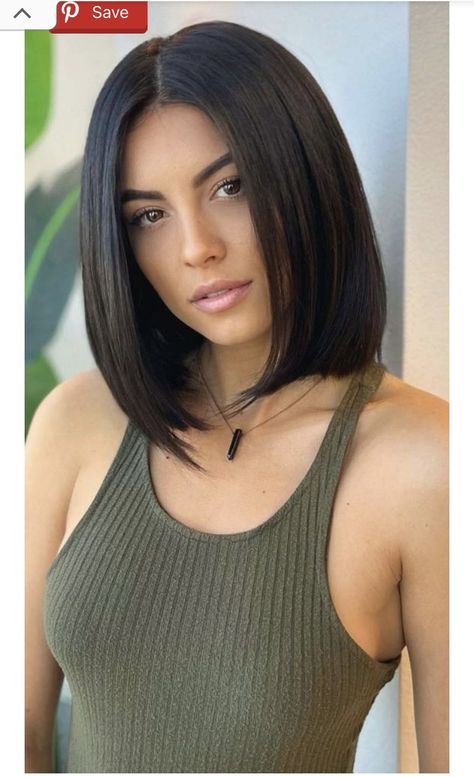 Bob Hairstyles For Dark Hair, Long Layered Bob Hairstyles Mid Length, Lobe Haircuts, Haircut 2022 Trends Women Medium, Medium Length Haircut Middle Part, Peekaboo Highlights Short Hair, One Length Lob, Feathered Lob, Dark Brown Lob