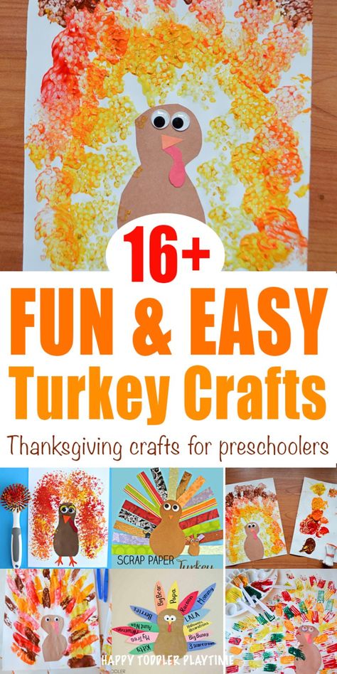 Thanksgiving Turkey Crafts, Kid Activites, Easy Thanksgiving Turkey, Thanksgiving Art Projects, Thanksgiving Crafts For Toddlers, Preschool Thanksgiving, Thanksgiving Toddler, Fun Thanksgiving Crafts, Thanksgiving Kindergarten