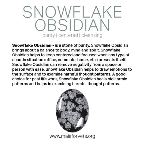 Gemstone Meanings — Snowflake Obsidian Meaning, Crystal Meanings Charts, Obsidian Meaning, Crystals Healing Grids, Stone Quotes, Balance Chakras, Crystal Healing Chart, Crystal Vibes, Crystals Healing Properties