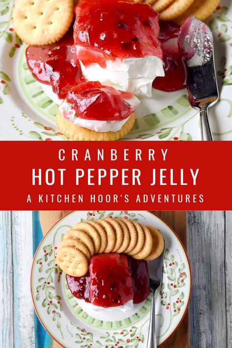 Raspberry Hot Pepper Jam, Homemade Hot Pepper Jelly, Cranberry Orange Pepper Jelly, Hot Pepper Cranberry Jelly, Cranberry Hot Pepper Jelly, Cranberry Pepper Jelly Recipe Canning, Cranberry Jalapeño Jelly, Goat Cheese Pepper Jelly, Small Batch Hot Pepper Jelly