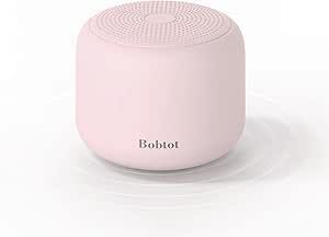 Bobtot Portable Bluetooth Speakers with Strap Easy to Carry, Wireless IPX5 Waterproof Mini Speaker with Loud Stereo Sound,15 Hours Playtime, Rechargeable Battery, Built-in Microphone, Pink Pink Speaker, Cute Mini Speaker, Pink Bluetooth Speaker, Mini Speaker Bluetooth, Wireless Speakers Bluetooth, Bluetooth Speakers, Bluetooth Speakers Portable, Mini Speaker, Rechargeable Batteries