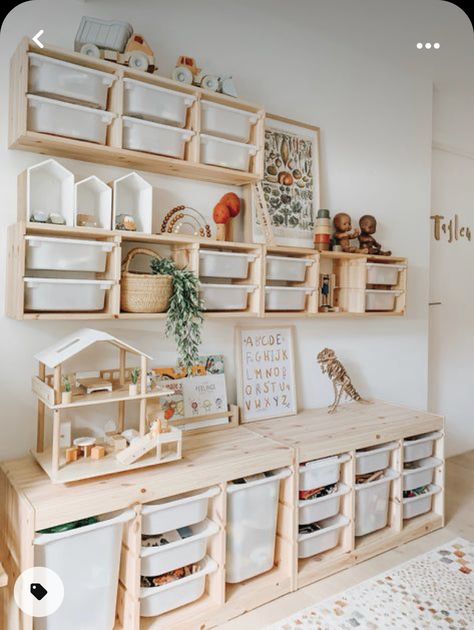 Shelves in bedroom