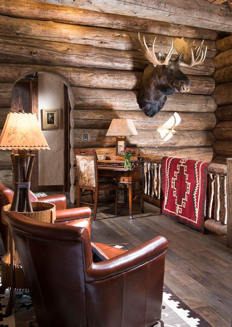 Highcliffe Lodge - Montana Log Homes : Montana Log Homes Log Home Living Room, Log Cabin Bedrooms, Montana Lodge, Vail Ski Resort, Montana Cabin, Log Cabin Living, Montana Ranch, Log Cabin Interior, Log Home Interiors