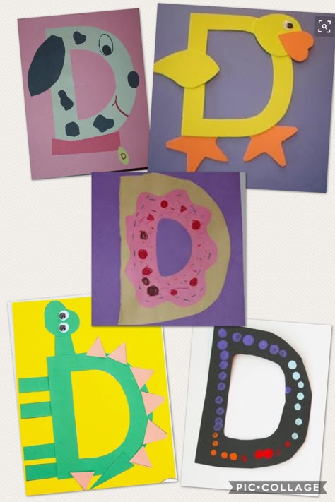 Letter Dd Crafts For Preschool, D Letter Crafts For Preschool, Letter D Art Preschool, Letter D Crafts For Kindergarten, D Preschool Crafts, Preschool Letter D Crafts, Letter D Crafts For Preschool, Letter D Activities For Toddlers, Letter D Preschool Activities