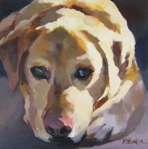 Labrador Retriever Art, Dog Portraits Painting, Labrador Art, Labs Art, Yellow Labrador Retriever, Puppy Art, Yellow Labrador, Watercolor Dog, Arte Animal