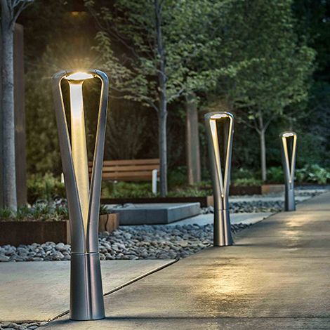 Modern Outdoor Lights, Urban Lighting Design, Diy Lighting Ideas, Street Light Design, Lamp Inspiration, Landscape Lighting Design, Led Landscape Lighting, Yard Landscape, Urban Lighting