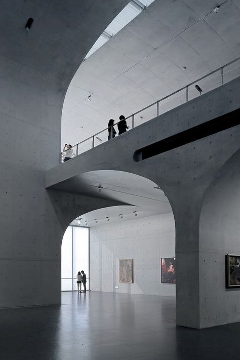 Long Museum West Bund / Atilier Dehaus Museum Interior, Concrete Architecture, Architecture Awards, Museum Architecture, Structure Architecture, Shanghai China, Brutalism, Contemporary Art Gallery, Design Museum