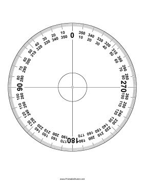 Make perfect circles with this 360-degree printable protractor. Free to download and print Printable Ruler, Aviation Education, Circle Diagram, Coral Draw, Diy Angels, Communication Techniques, Perspective Drawing Architecture, Home Binder, Circle Drawing